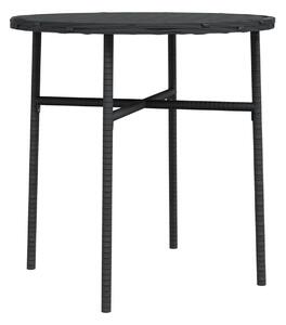 Trädgårdsbord svart 45 cm konstrotting - Svart