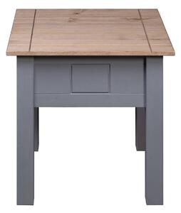 Sängbord grå 50,5x50,5x52,5 cm furu panama - Grå