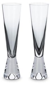 Tom Dixon - Tank Champagne Glasses - Champagneglas - Clear / Black - L6 x W6 x H22.5 cm