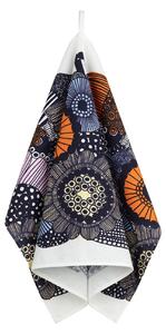 Marimekko - Siirtolapuutarha kökshandduk 47x70 cm white light yellow orange light blue - Kökshanddukar - Maija Louekari - Orange,Vit,Blå,Gul