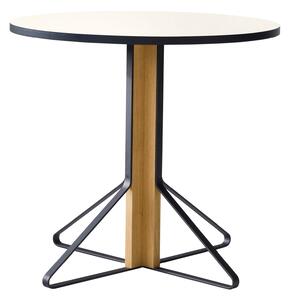 Artek - Kaari Bord Reb 003, Vit laminat, Klarlackad ek - Matbord - Ronan & Erwan Bouroullec - Vit - Metall/Trä