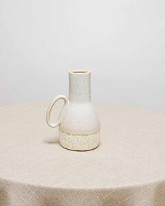 Keramikvas med handtag - Ljusgrå