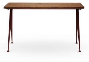 Vitra - Compas Direction, Valnöt, Japanese Red - Skrivbord - Jean Prouvé - Brun - Metall/Trä