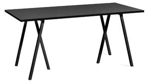 HAY - Loop Stand Table - Black - 160 x 77,5 cm - Matbord - Leif Jørgensen - Svart - Metall/Trä