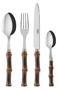 Sabre Paris - Panda bestickset dark bamboo 24 delar - Bestickset - Pascale Gelb
