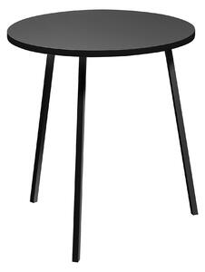 HAY - Loop Stand Round High Table - Black - Ø90 cm - Barbord - Leif Jørgensen - Svart - Metall/Trä/Plast