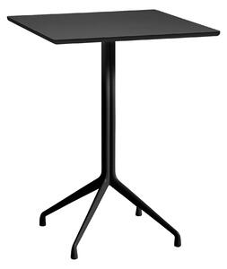 HAY - About a Table AAT15 High - Black Base - Black Linoleum - 80x80x105 cm - Barbord - Hee Welling - Svart - Metall/Trä/Plast