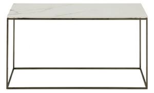 Ligne Roset - Space Low Table Large, Metallic Anthracite Ceramic Stoneware, Black Chromed Base - Soffbord - Pagnon & Pelhaître - Grå,Svart - Naturmaterial/Metall