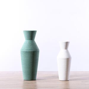 Crusta - Keramikvas, Vit -7.5x20 cm