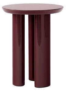 &Tradition - Tung Table JA3 Burgundy Red - Sidobord - John Astbury - Röd - MDF