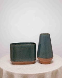 Keramikvas Sera lång - Grön