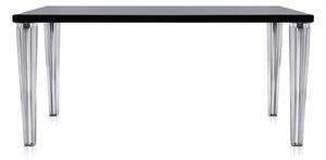 Kartell - Top Top Table 4256 190x90, Glass Black - Matbord - Philippe Starck - Svart - Metall/Plast