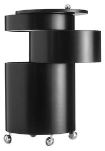 Verpan - Barboy Storage, Black, Moulded Painted MDF - Sidobord - Verner Panton - Svart - MDF/Metall