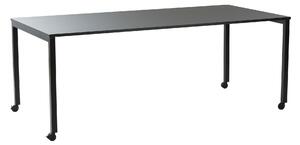 Verpan - Panton Move Table Black - Matbord - Verner Panton - Svart - MDF/Laminat/Metall