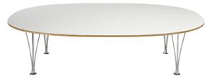 Bruno Mathsson - Mi 361 Supercirkel - Vit laminat - Höjd: 63 cm - Soffbord - Bruno Mathsson - Vit - Metall/Trä
