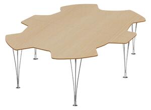 Bruno Mathsson - Mi 182 Kuggen Bord - Ask Höjd: 70 cm - Matbord - Bruno Mathsson - Träfärgad - Metall/Trä