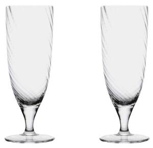 Byon - Drinking Glass Opacity - Glas - Clear 2pcs - Ø7 x H19 cm