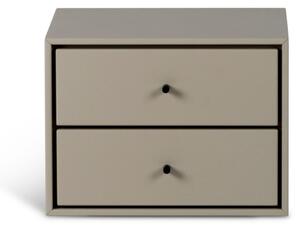 Mavis - Volt Nattduksbord Beige/Svart - Sängbord - Martina Elgemark - Beige,Svart - MDF/Metall/Trä