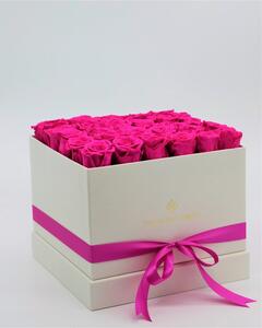 Evighetsros box Large - Rosa - Rosbox Svart