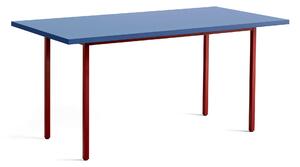 HAY - Two-Colour Table 160 Blue / Maroon Red - Matbord - Muller Van Severen - Röd,Blå - MDF/Metall