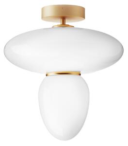 Nuura - Rizzatto 42 Satin Brass/Opal White - Plafonder - Paolo Rizzatto - Flerfärgad