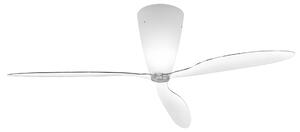 Luceplan - Blow - White opal - Transparent blades - Plafonder - Ferdi Giardini - Transparent