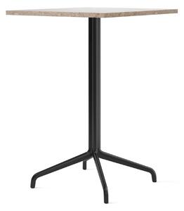 Audo Copenhagen - Harbour Column Counter Table 4-star - Black/Sand - 70x60 cm - Barbord - Norm Architects - Svart - Metall/Sten