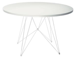 Magis - XZ3 Table Ø120 White frame/White top - Matbord - Vit - MDF/Metall