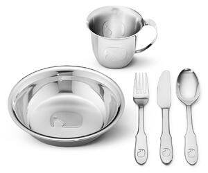 Georg Jensen - Elephant Child Set Set of 5 - Gafflar - Silver