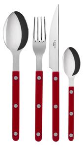Sabre Paris - Bistrot solid bestickset 4 delar burgundy - Bestickset
