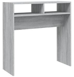 Avlastningsbord grå sonoma 78x30x80 cm konstruerat trä