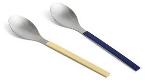 HAY - MVS Serving Spoon, Set of 2 Dark Blue And Yellow - Bestickset - Muller Van Severen