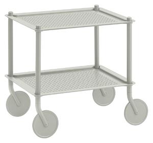 Muuto - Flow Trolley 2 Layer Grey - Serveringsvagnar - Normal Studio - Grå - Metall