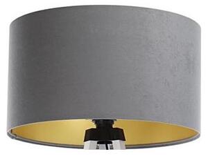 Universal lampskärm STANDART E27 diameter 45 cm grå/guld