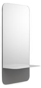 Normann Copenhagen - Horizon Mirror Vertical - Grey - Väggspeglar - KaschKasch - Grå