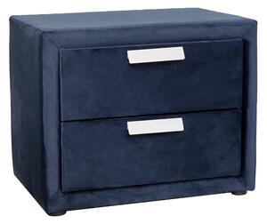 Sängbord GRACE 2-lådor 505x41xH40cm färg: blå - Blå