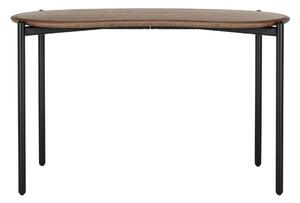 Kartell - Lunat Desk - Dark Wood - Skrivbord - Patricia Urquiola - Träfärgad - Metall/Trä