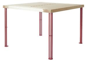 Tallum - Töreboda Table Tomato red - Matbord - Sigurd Lewerentz - Röd,Träfärgad - Metall/Trä