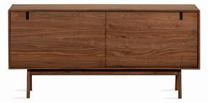 HULSIG Sideboard 160x45 cm Massiv Valnöt Brun - Brun