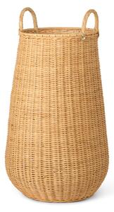 Ferm Living - Braided Laundry Basket Natural - Tvättkorgar - Träfärgad