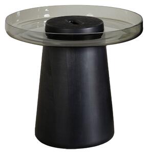 Zanat - Koba Coffee Table Round Low - Maple Black - Soffbord - Jean-Marie Massaud - Svart - Trä