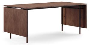 House of Finn Juhl - Nyhavn matbord, With Extensions, Top: Walnut, Base: Black Steel - Matbord - Finn Juhl - Träfärgad,Svart - Metall/Trä