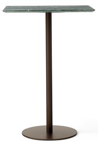 &Tradition - In Between Bar Table SK21 L60 W70 H102 cm Bronzed center base Marble Verde Guatemala - Barbord - Sami Kallio - Grön - Metall/Sten