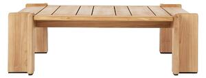 Gubi - Atmosfera Coffee Table, 113x100 cm, Base Natural teak - Soffbord - Träfärgad - Trä