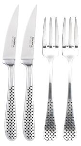 Global - Bestick 2 Gafflar & 2 Knivar - Bestickset