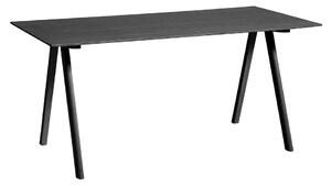 HAY - CPH10 2.0 Desk Black Lacquered Oak Frame L160 X W80 X H74 Black Lacquered Oak Vener Top Black Lacquered Edge - Skrivbord - Ronan & Erwan Bouroullec - Svart - Trä