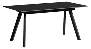 HAY - CPH30 2.0 Extendable Table Black Lacquered Oak Frame L160 X W80 X H74 Black Linoleum Tabletop Black Lacquered Edge - Matbord - Ronan & Erwan Bouroullec - Svart - Trä