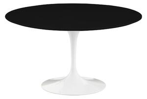 Knoll - Saarinen Round Table - Matbord, Ø 137 cm, Vitt underrede, skiva i Svart laminat - Matbord - Eero Saarinen