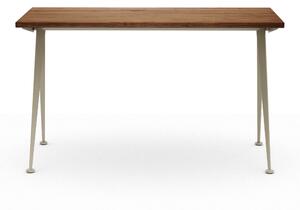 Vitra - Compas Direction, Valnöt, Ecru - Skrivbord - Jean Prouvé - Brun - Metall/Trä