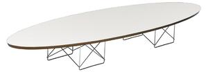 Vitra - ETR, Skiva - Vit, Underrede - Krom - Soffbord - Charles & Ray Eames - Vit - Metall/Trä
